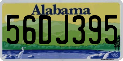AL license plate 56DJ395