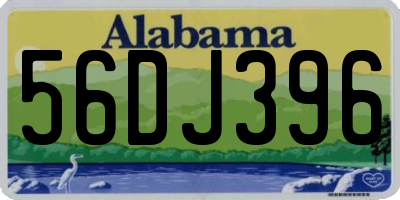 AL license plate 56DJ396