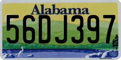 AL license plate 56DJ397