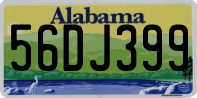 AL license plate 56DJ399
