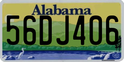 AL license plate 56DJ406
