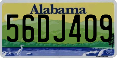 AL license plate 56DJ409