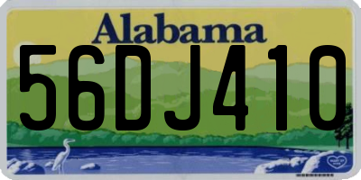 AL license plate 56DJ410