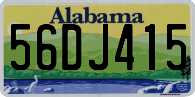 AL license plate 56DJ415