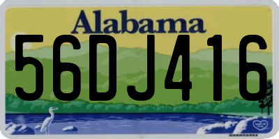 AL license plate 56DJ416