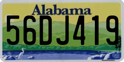 AL license plate 56DJ419