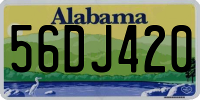AL license plate 56DJ420