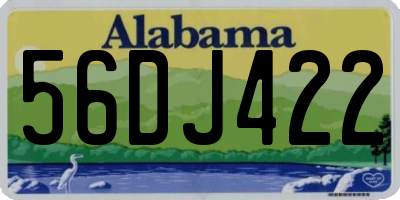 AL license plate 56DJ422