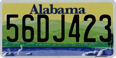 AL license plate 56DJ423