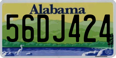AL license plate 56DJ424