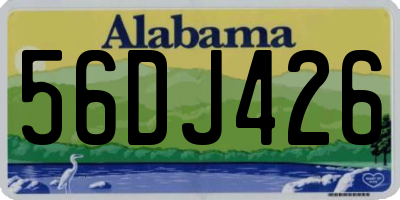 AL license plate 56DJ426