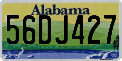 AL license plate 56DJ427