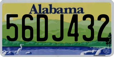 AL license plate 56DJ432