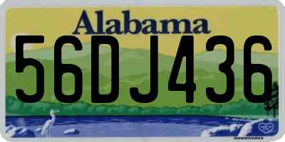 AL license plate 56DJ436