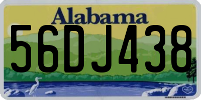 AL license plate 56DJ438
