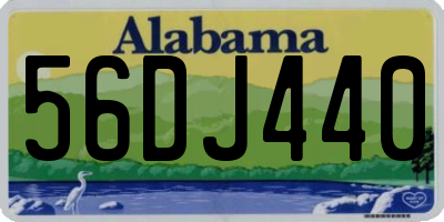 AL license plate 56DJ440