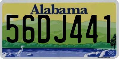 AL license plate 56DJ441