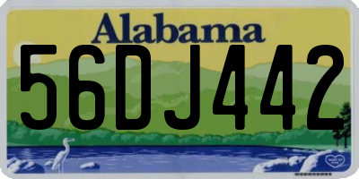 AL license plate 56DJ442
