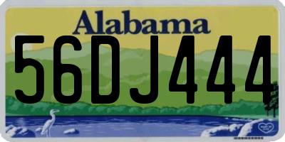AL license plate 56DJ444