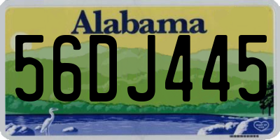 AL license plate 56DJ445