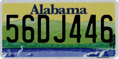 AL license plate 56DJ446