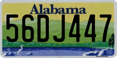 AL license plate 56DJ447