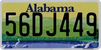 AL license plate 56DJ449
