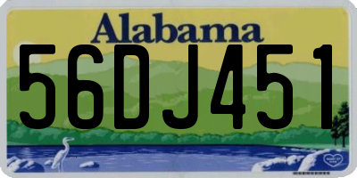 AL license plate 56DJ451