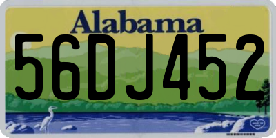 AL license plate 56DJ452