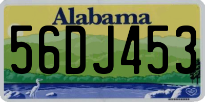 AL license plate 56DJ453