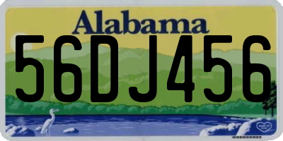 AL license plate 56DJ456