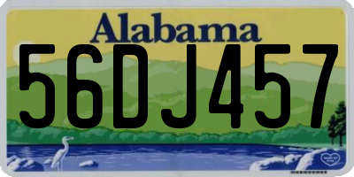 AL license plate 56DJ457