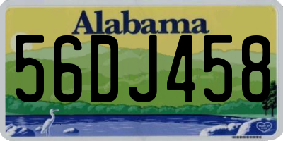 AL license plate 56DJ458
