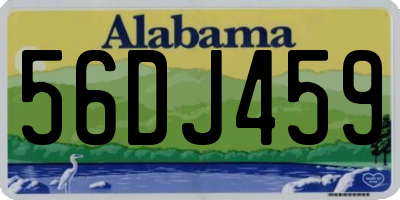 AL license plate 56DJ459
