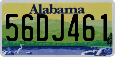 AL license plate 56DJ461