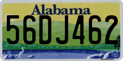 AL license plate 56DJ462