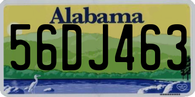 AL license plate 56DJ463