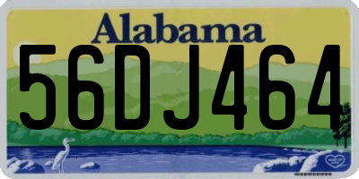 AL license plate 56DJ464
