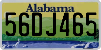 AL license plate 56DJ465