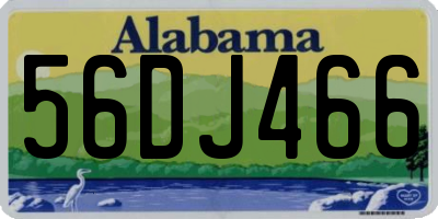AL license plate 56DJ466