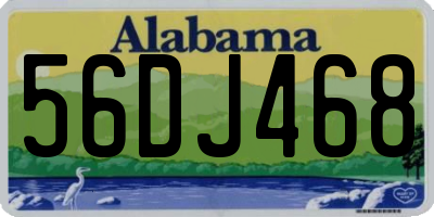 AL license plate 56DJ468