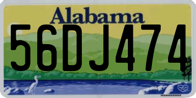 AL license plate 56DJ474