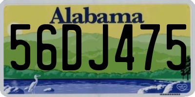 AL license plate 56DJ475