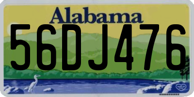 AL license plate 56DJ476