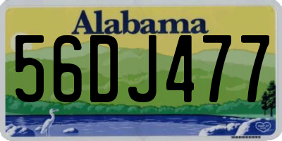 AL license plate 56DJ477