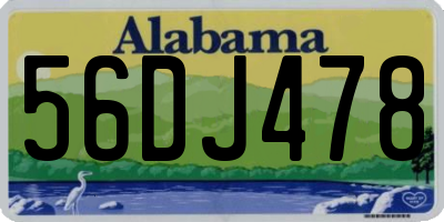 AL license plate 56DJ478