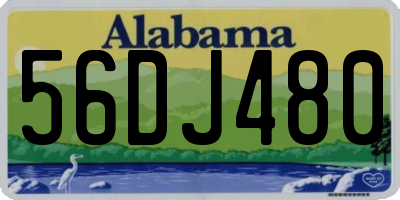 AL license plate 56DJ480
