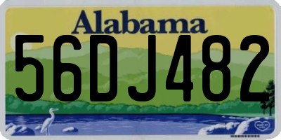 AL license plate 56DJ482