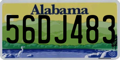 AL license plate 56DJ483