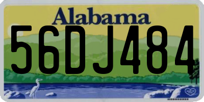 AL license plate 56DJ484